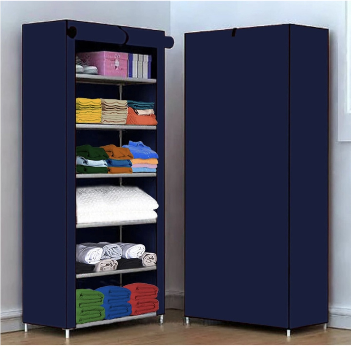 Portable Fabric Wardrobe Closet Organiser - photo 2