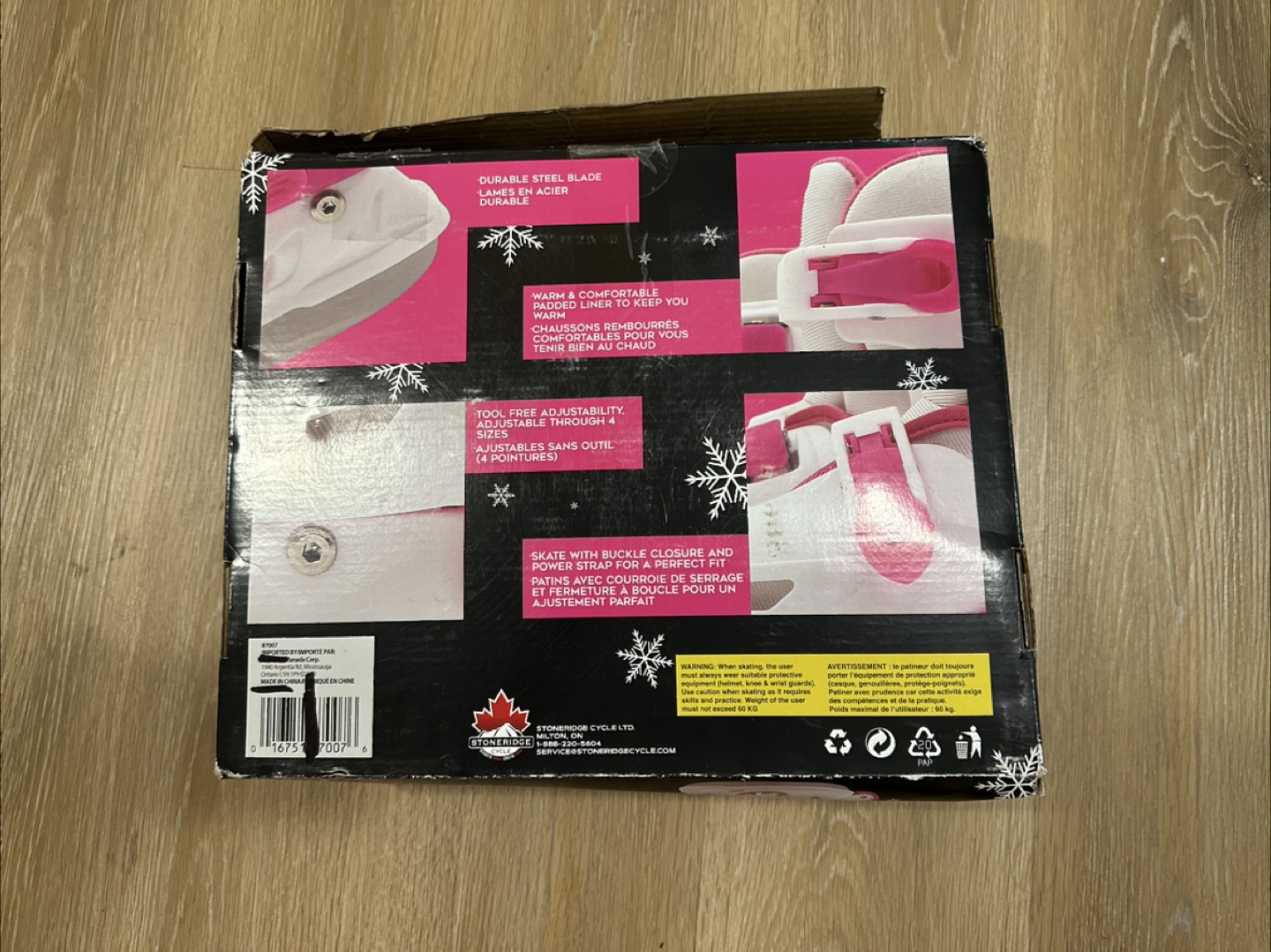 Ryde Convertible Inline/Ice Skates Pink and White Size 12T-2Y - photo 2