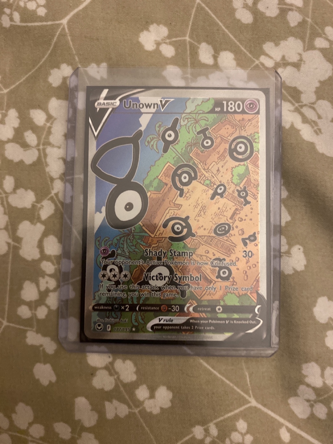 Pokemon Card - Unown V 177/195