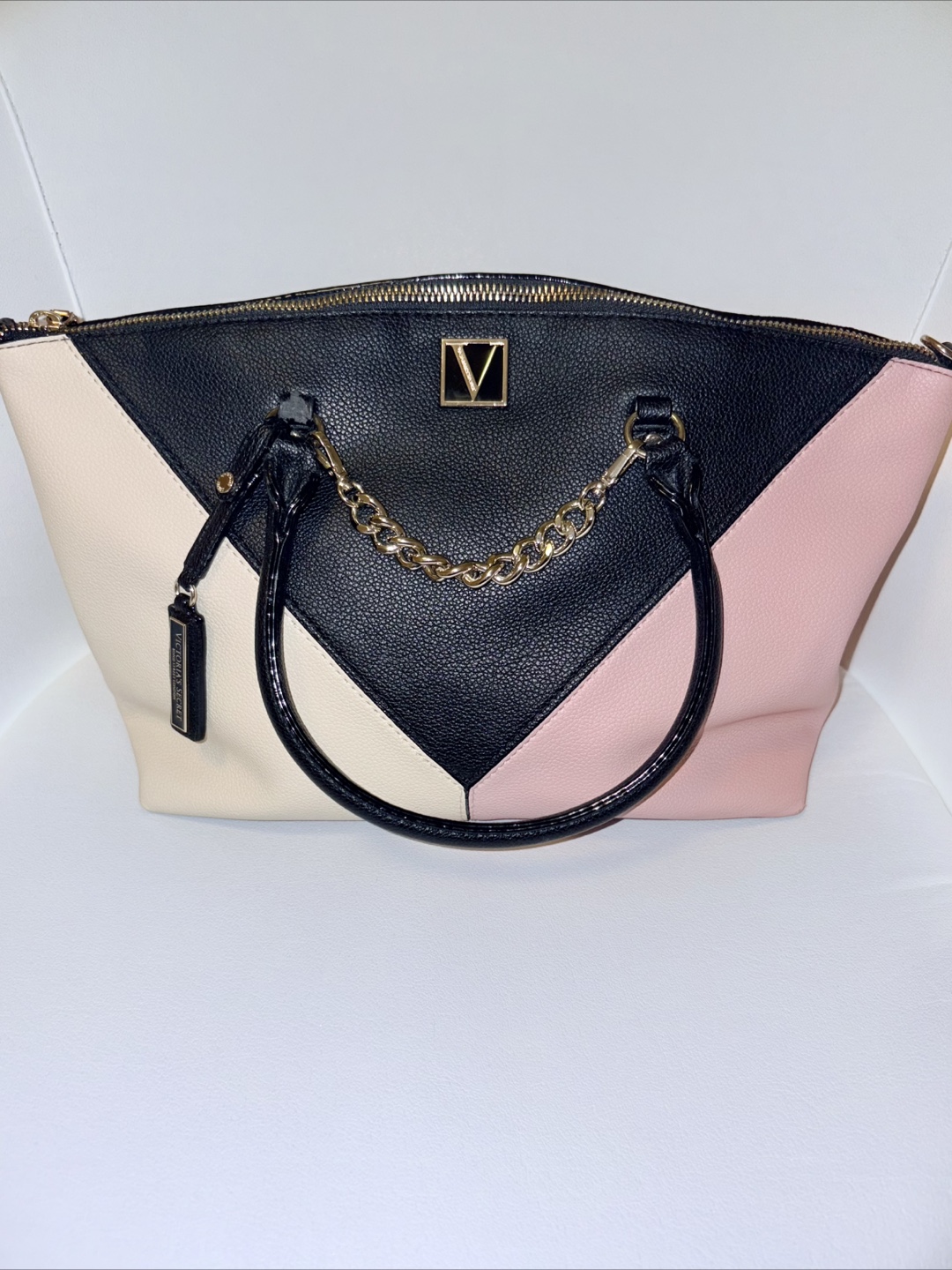 VICTORIA’S SECRET Pink & Black Tote Bag