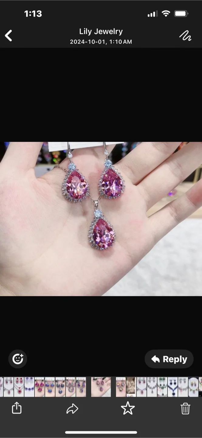 Lily Jewelry Sets - Various Colours & Styles image indicator(2)