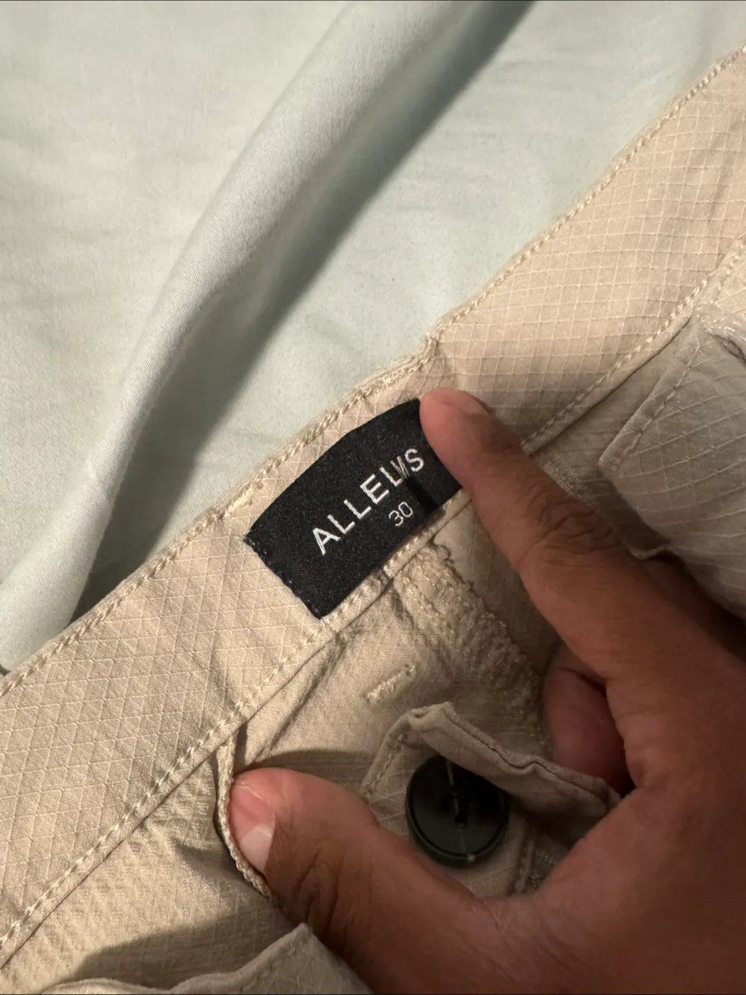Men's Beige ALLEVI'S Chinos Size 30 image indicator(3)