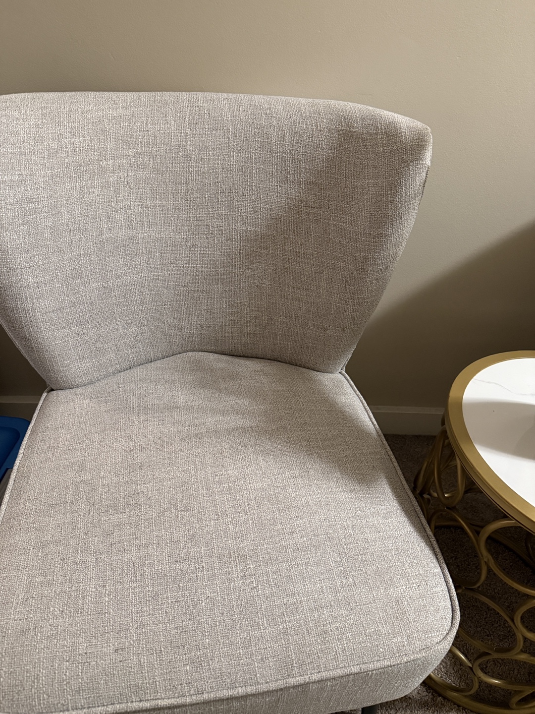 Pair of Light Grey Accent Chairs - photo 3