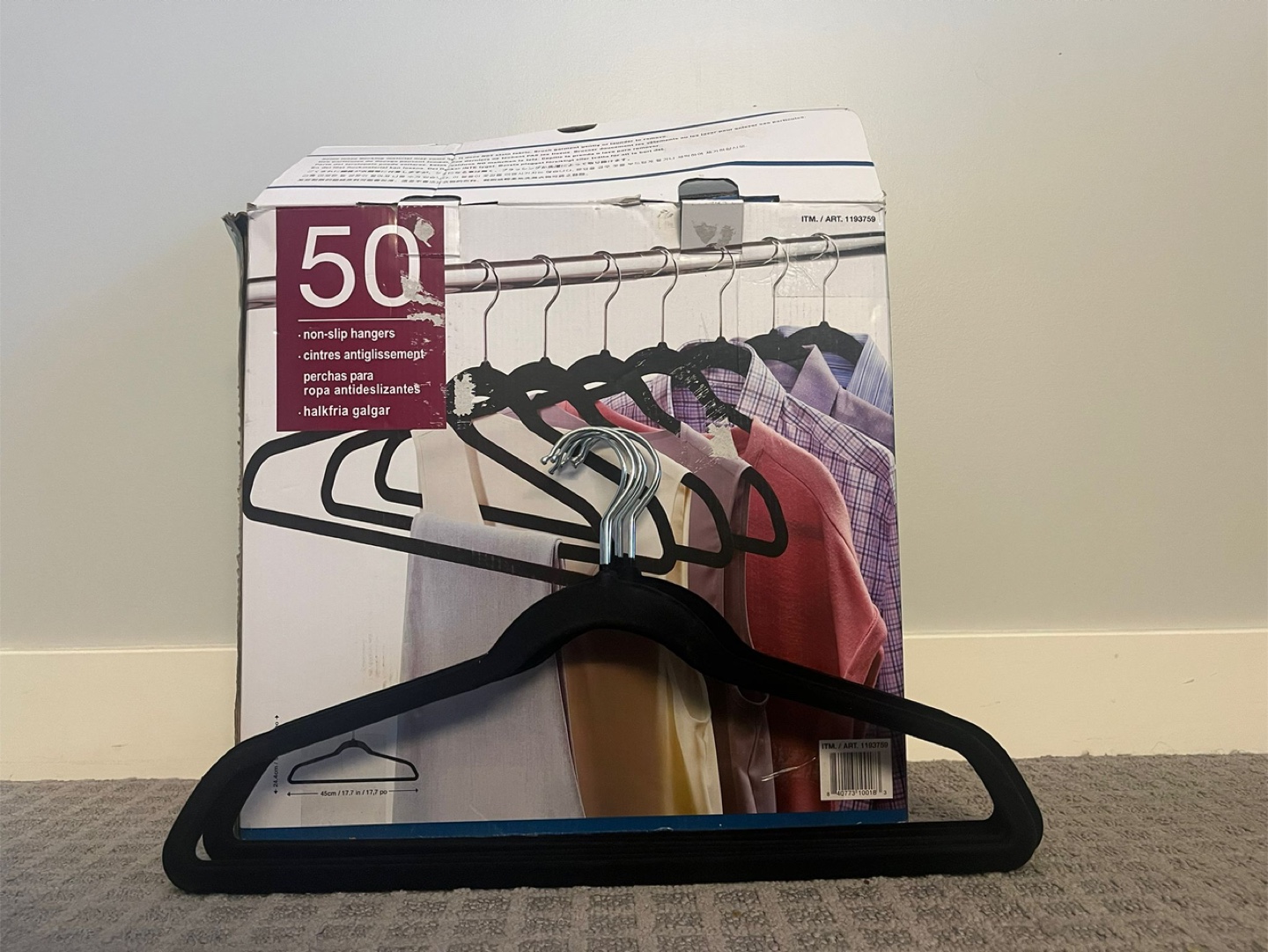 50-pack Black Velvet Hangers - photo 3