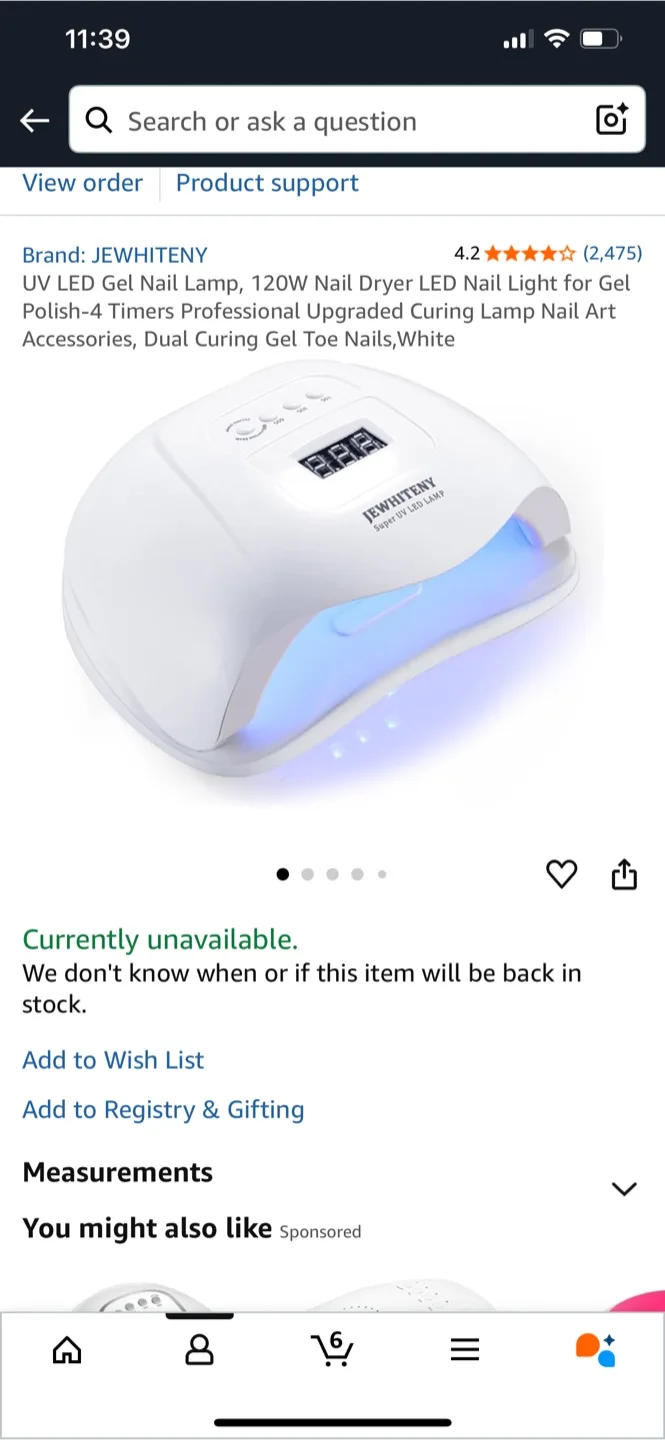 UV LED Gel Nail Dryer with 7 Gel Nail Polishes image indicator(3)