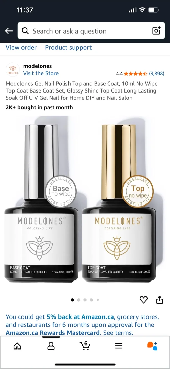 UV LED Gel Nail Dryer with 7 Gel Nail Polishes image indicator(5)