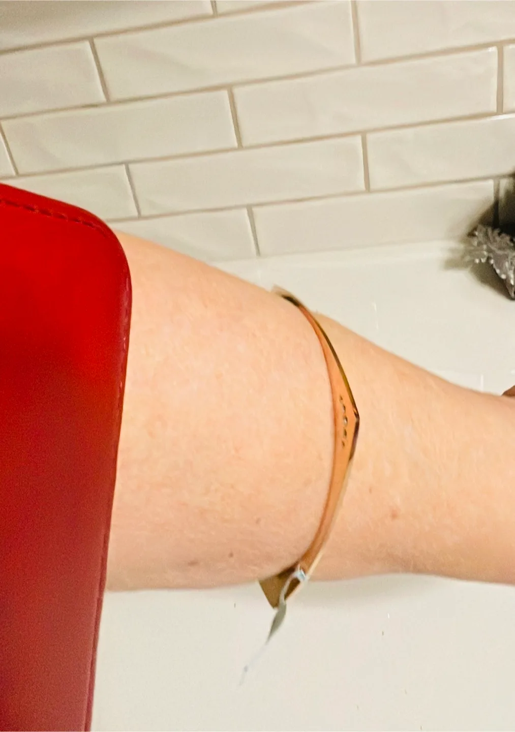 Misaki Rose Gold Bracelet with Crystals image indicator(3)