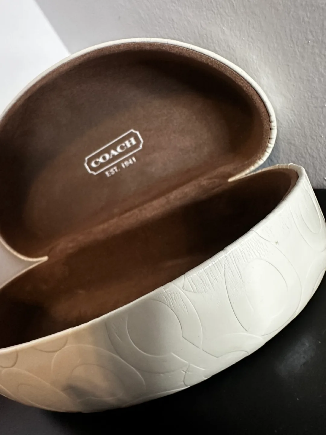 Coach Eyeglass Case - White thumbnail