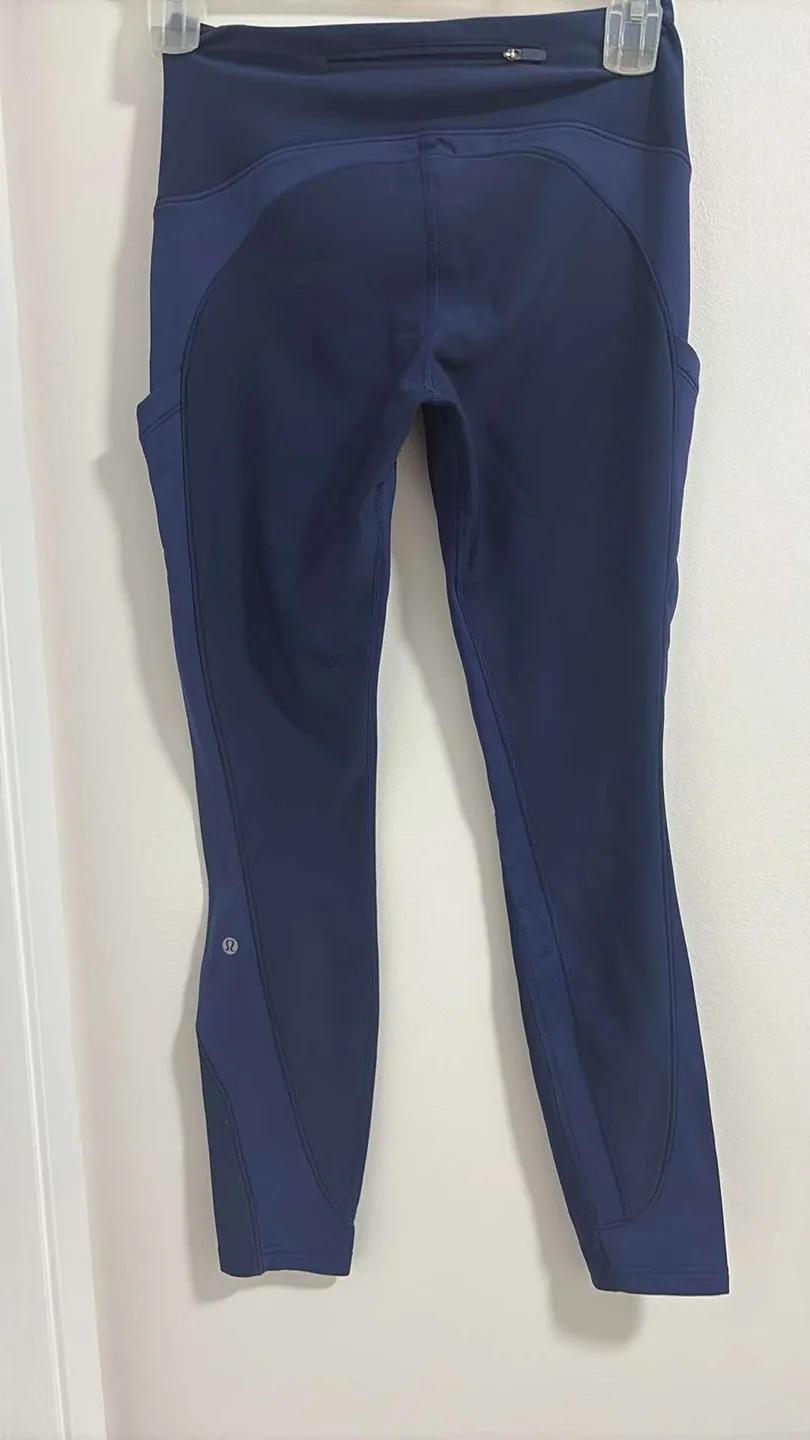 Lululemon Navy Blue 7/8 Leggings thumbnail