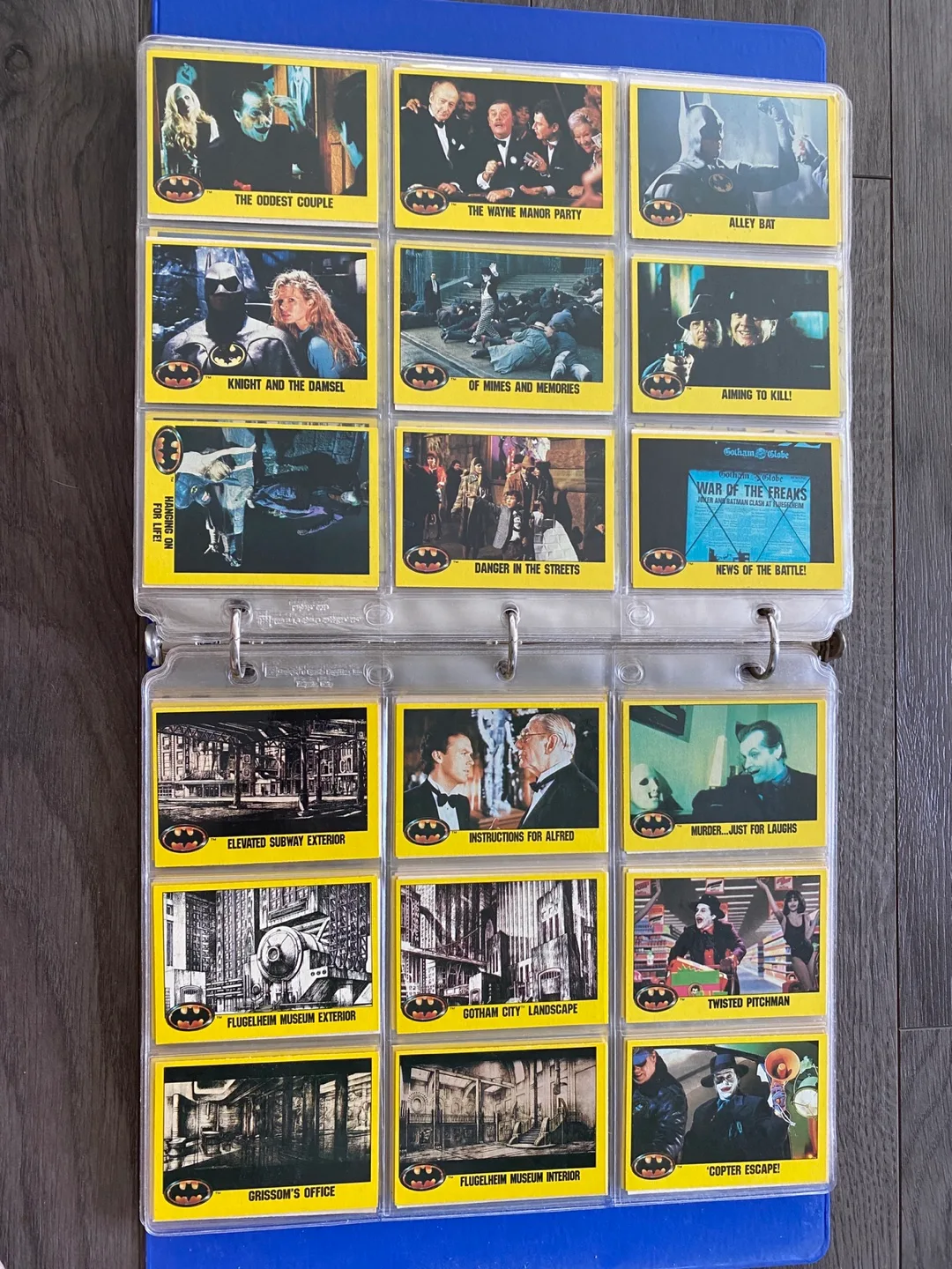 1989 Batman Movie Trading Cards Complete Set image indicator(2)