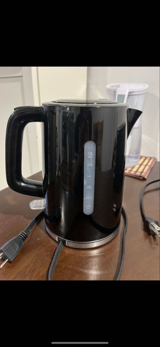 Black Electric Kettle - 1.7L