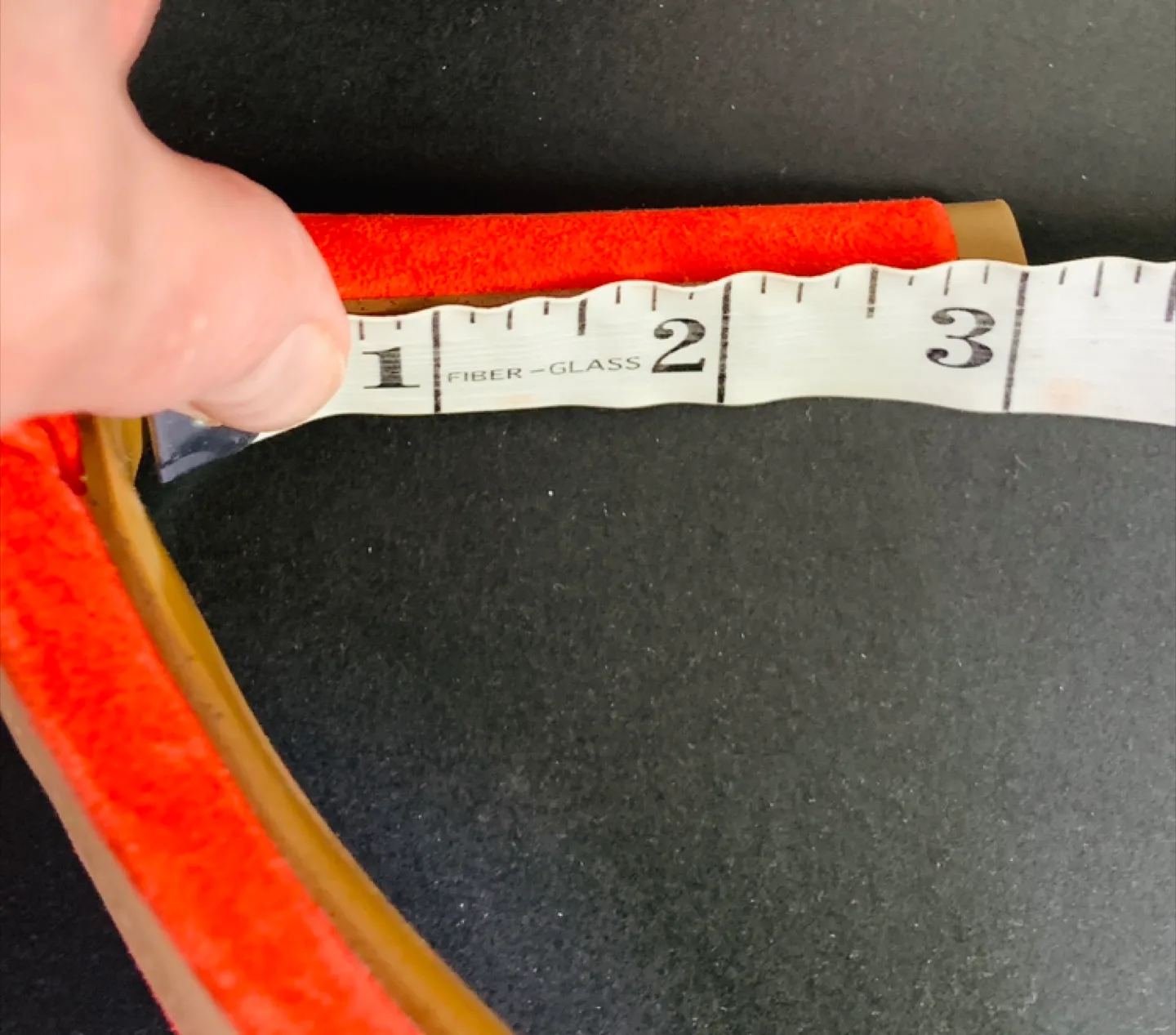 Gorgeous Genuine Suede Heels. Deep blood orange colour size 9.5. image indicator(6)