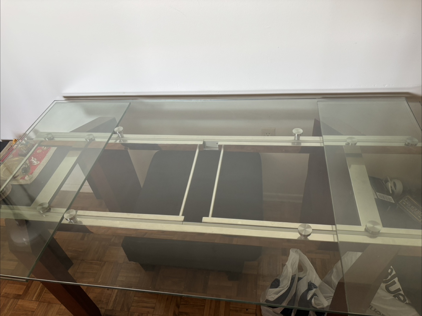 Glass Top Extendable Dining Table - photo 3