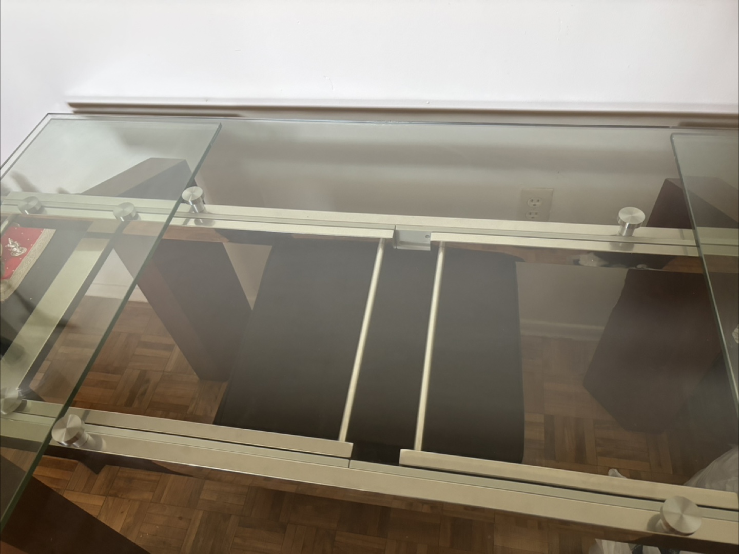 Glass Top Extendable Dining Table