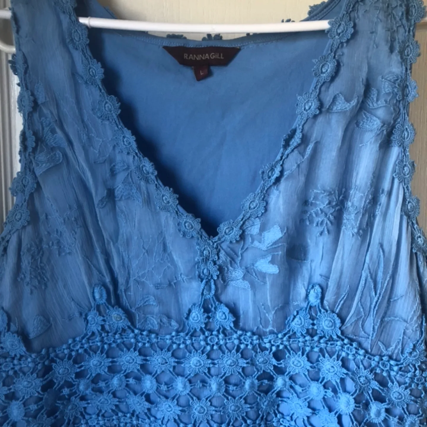 Beautiful Rannagill Blue Lace Dress Size L image indicator(2)