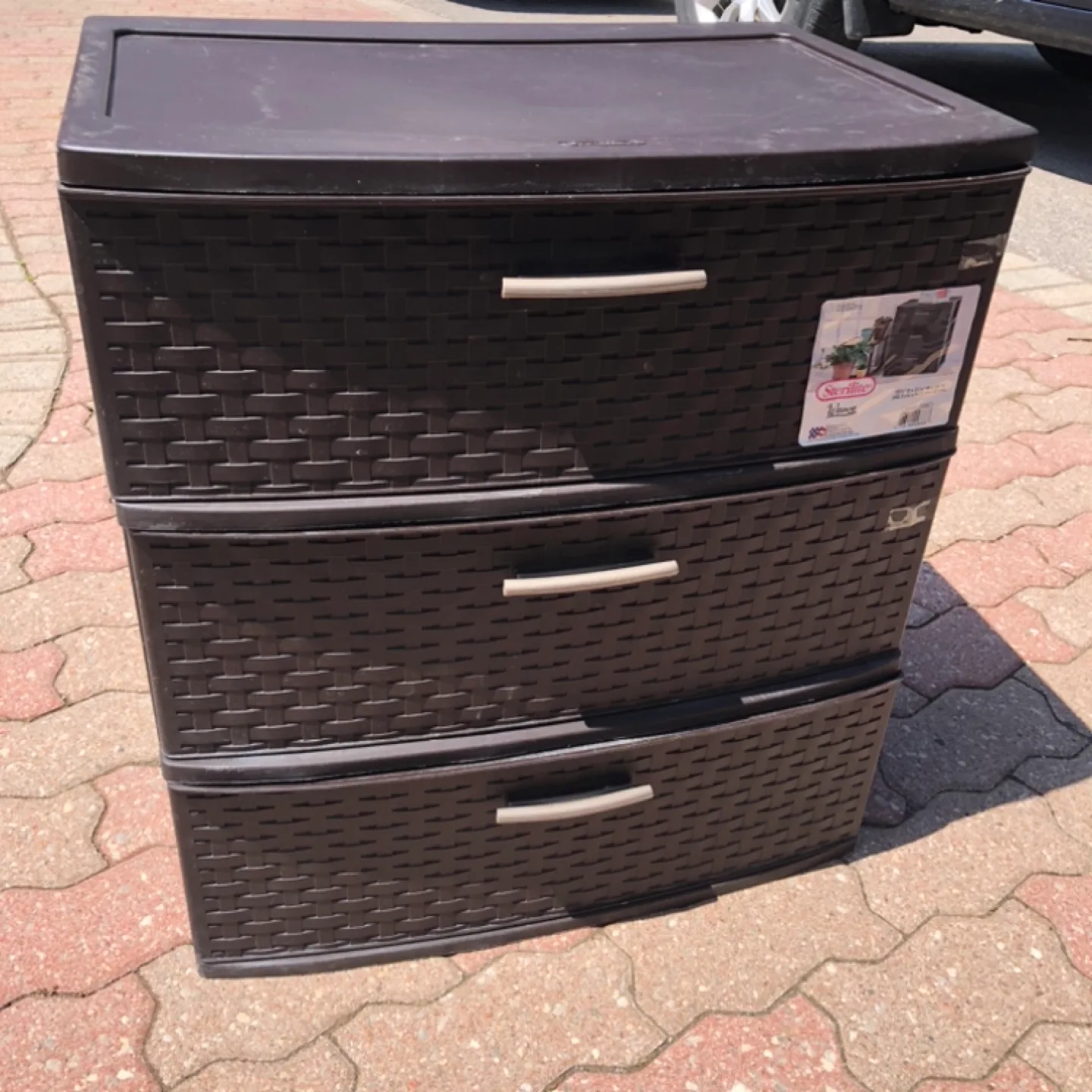 Sterilite 3-Drawer Wide Espresso Storage thumbnail