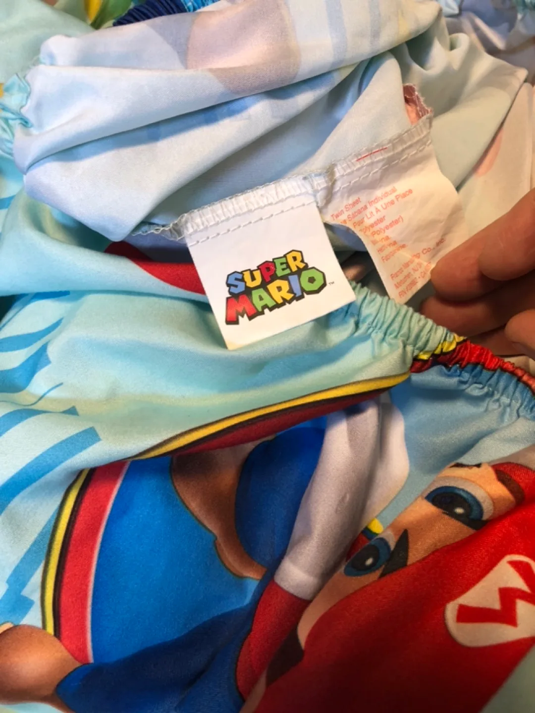 Super Mario Bros twin fitted Sheet image indicator(2)