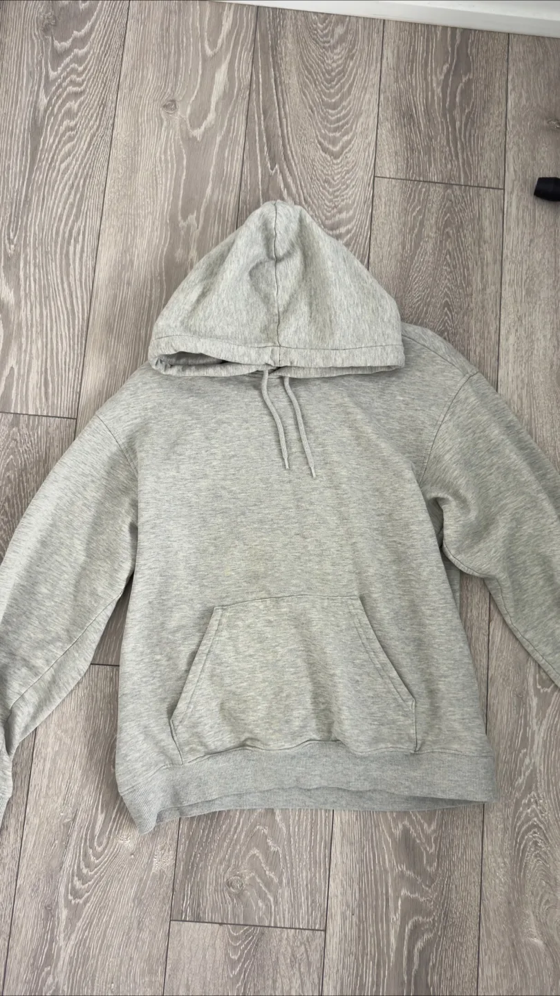 Grey H&M Hoodie Size Small thumbnail