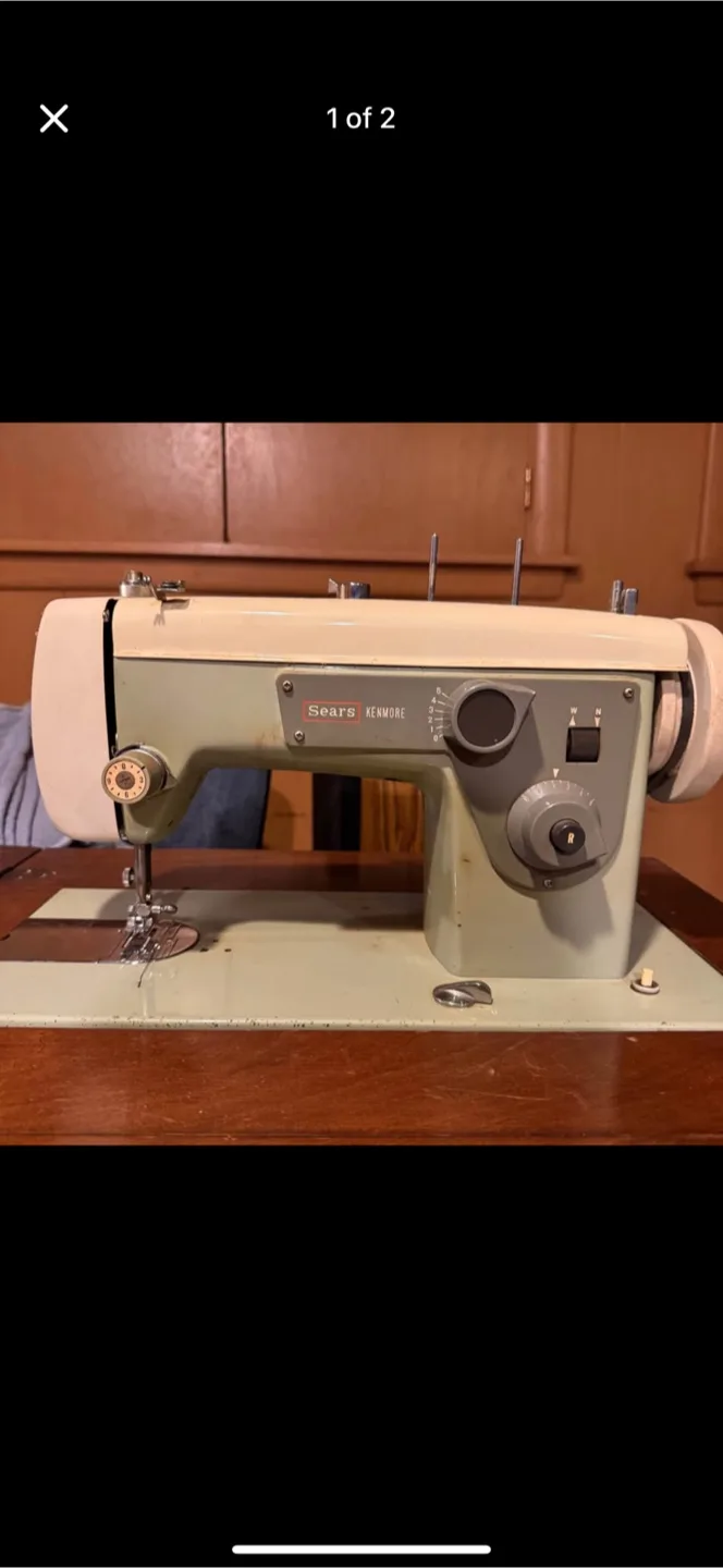 Vintage sewing machine console image indicator(2)