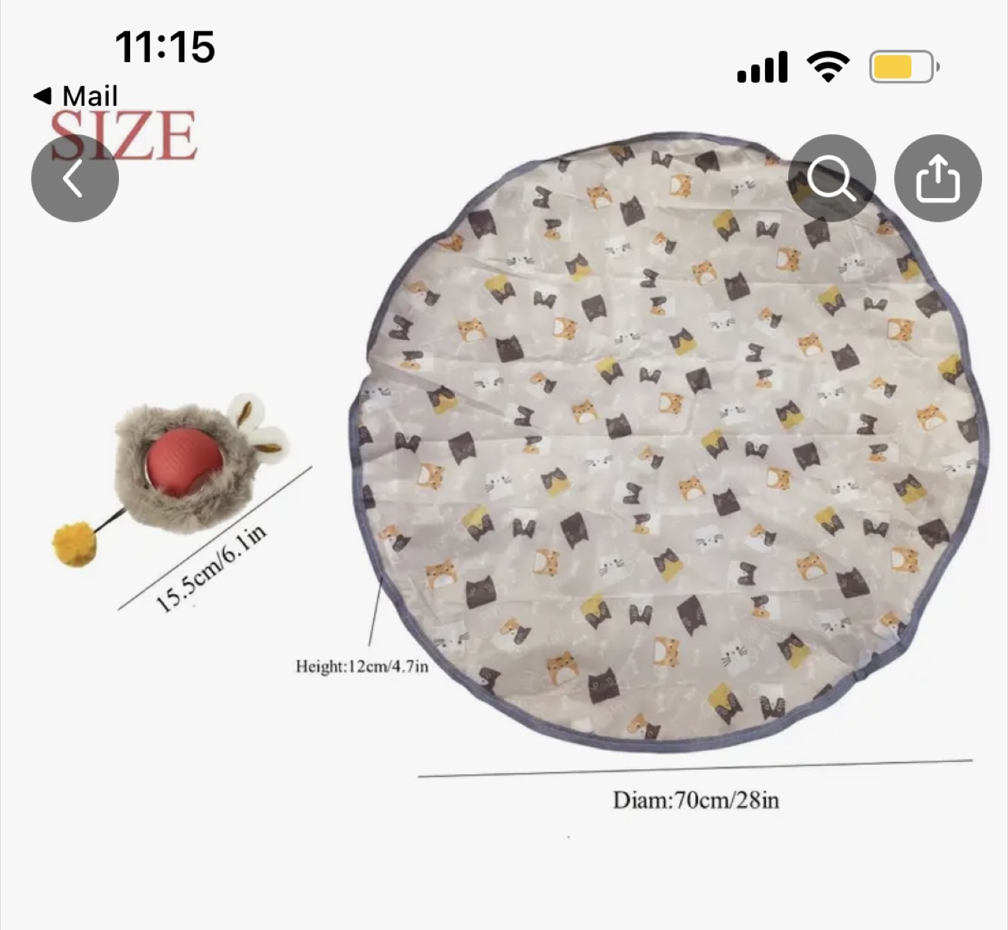 Cat Smart Electric Pet Toy with Play Mat - photo 2