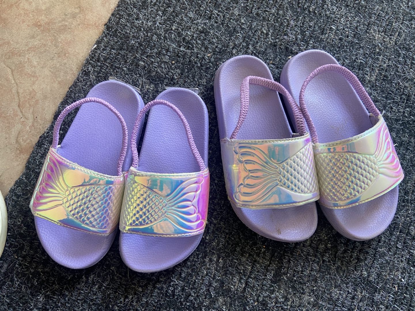 Girls' Mermaid Slides - Size 9/10, 11/12