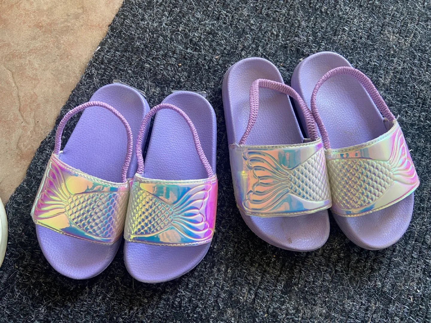 Girls' Mermaid Slides - Size 9/10, 11/12 thumbnail