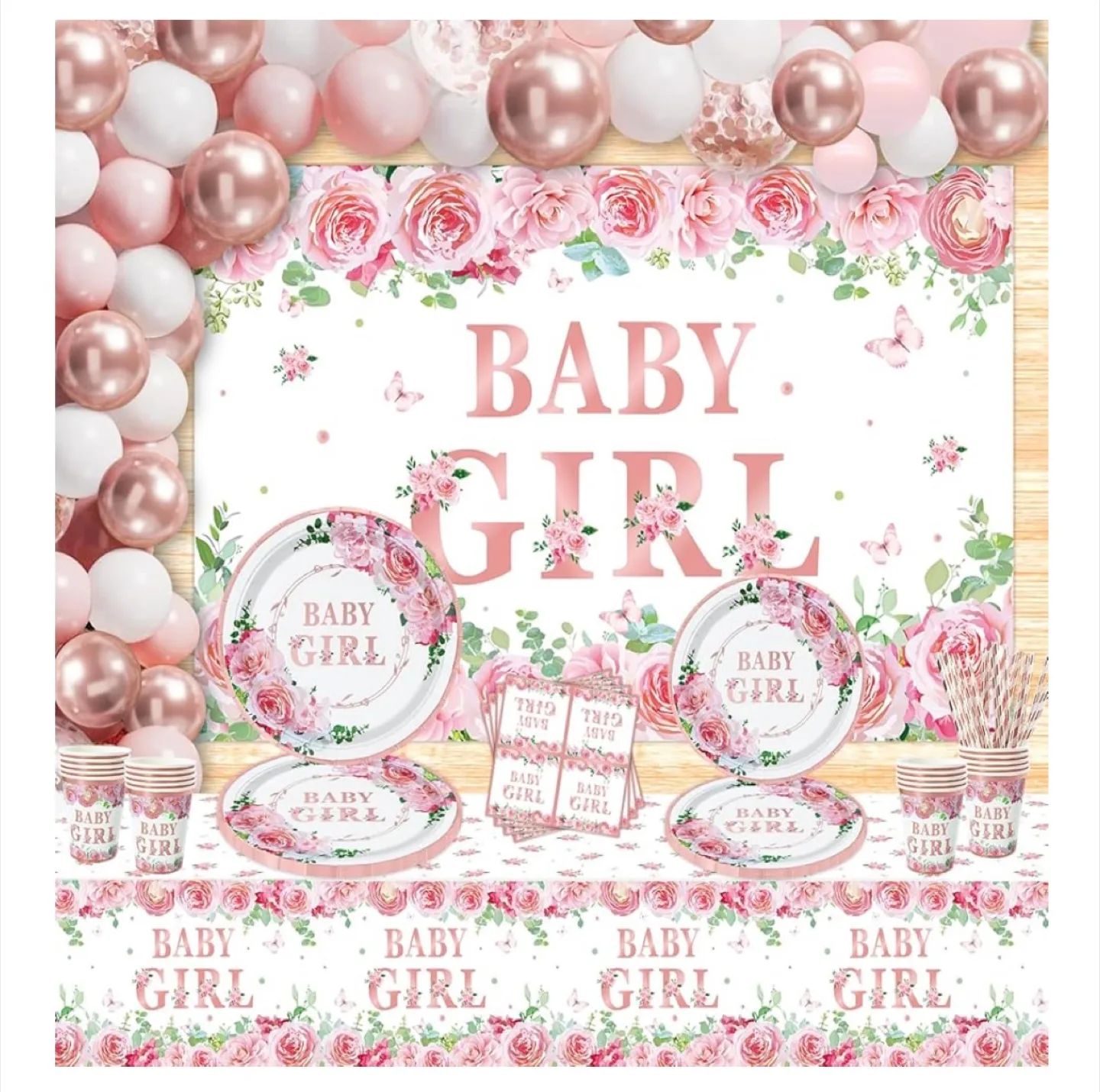 Baby Girl Shower Decorations thumbnail