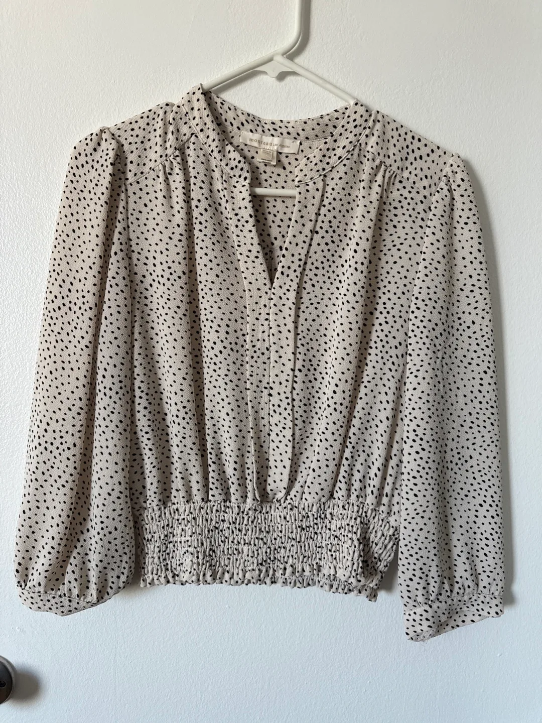 Monteau LA Womens Dalmatian Print Blouse thumbnail