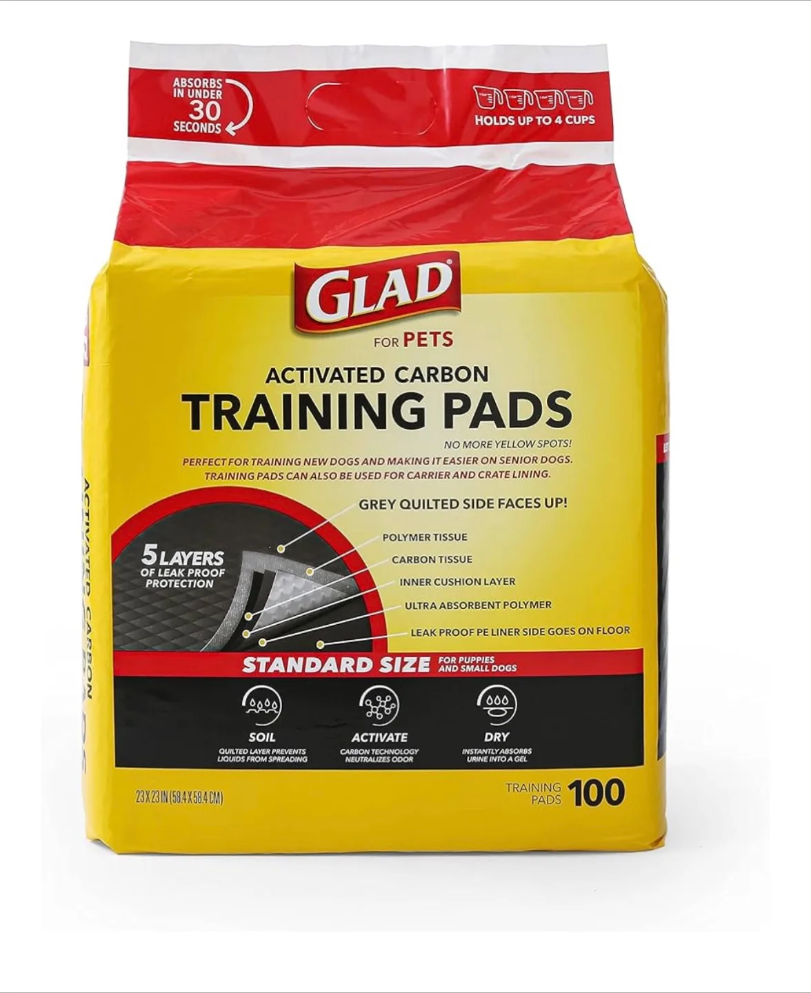 Glad For Pets Activated Carbon Training Pads (85) image indicator(2)