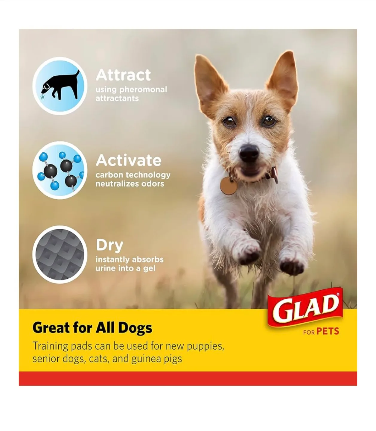 Glad For Pets Activated Carbon Training Pads (85) image indicator(6)