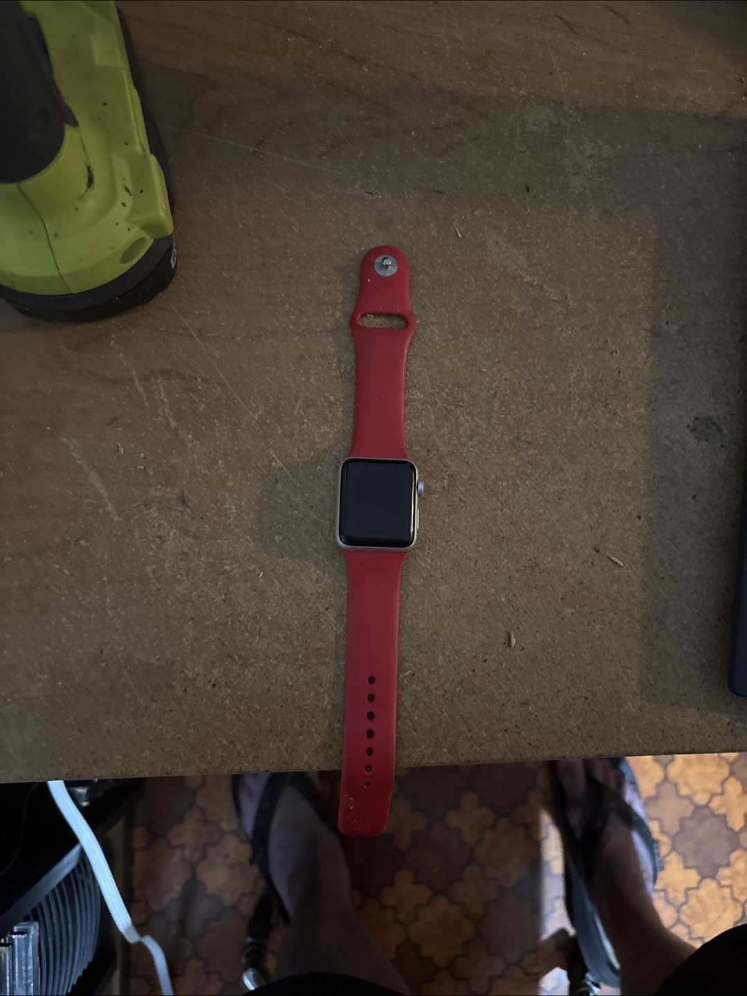 Apple Watch Series 3 with Red Sport Band