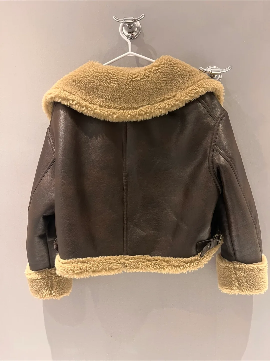 Zara Brown Aviator Jacket image indicator(3)