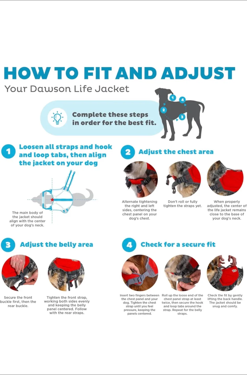 Outward Hound Dawson Dog Life Jacket - Red - Size large image indicator(3)