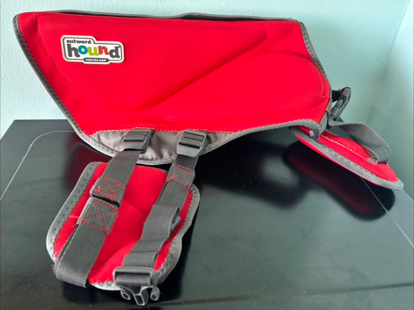 Outward Hound Dawson Dog Life Jacket - Red - Size large image indicator(8)