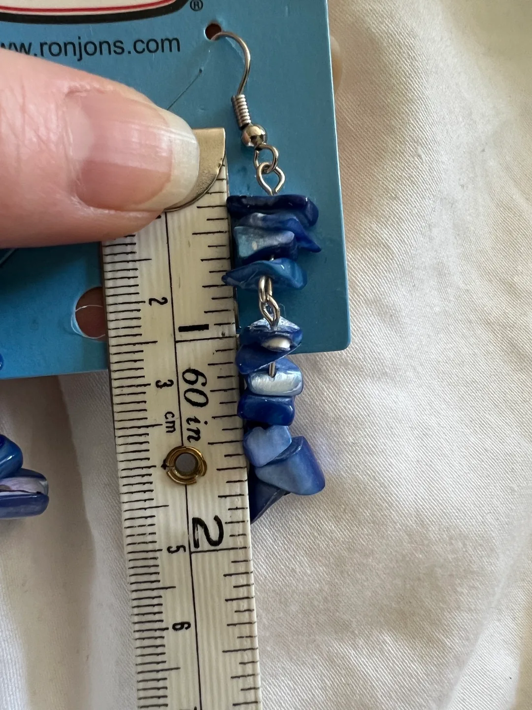 Ron Jon Surf Shop Blue Stone Dangle Earrings🏒 image indicator(3)