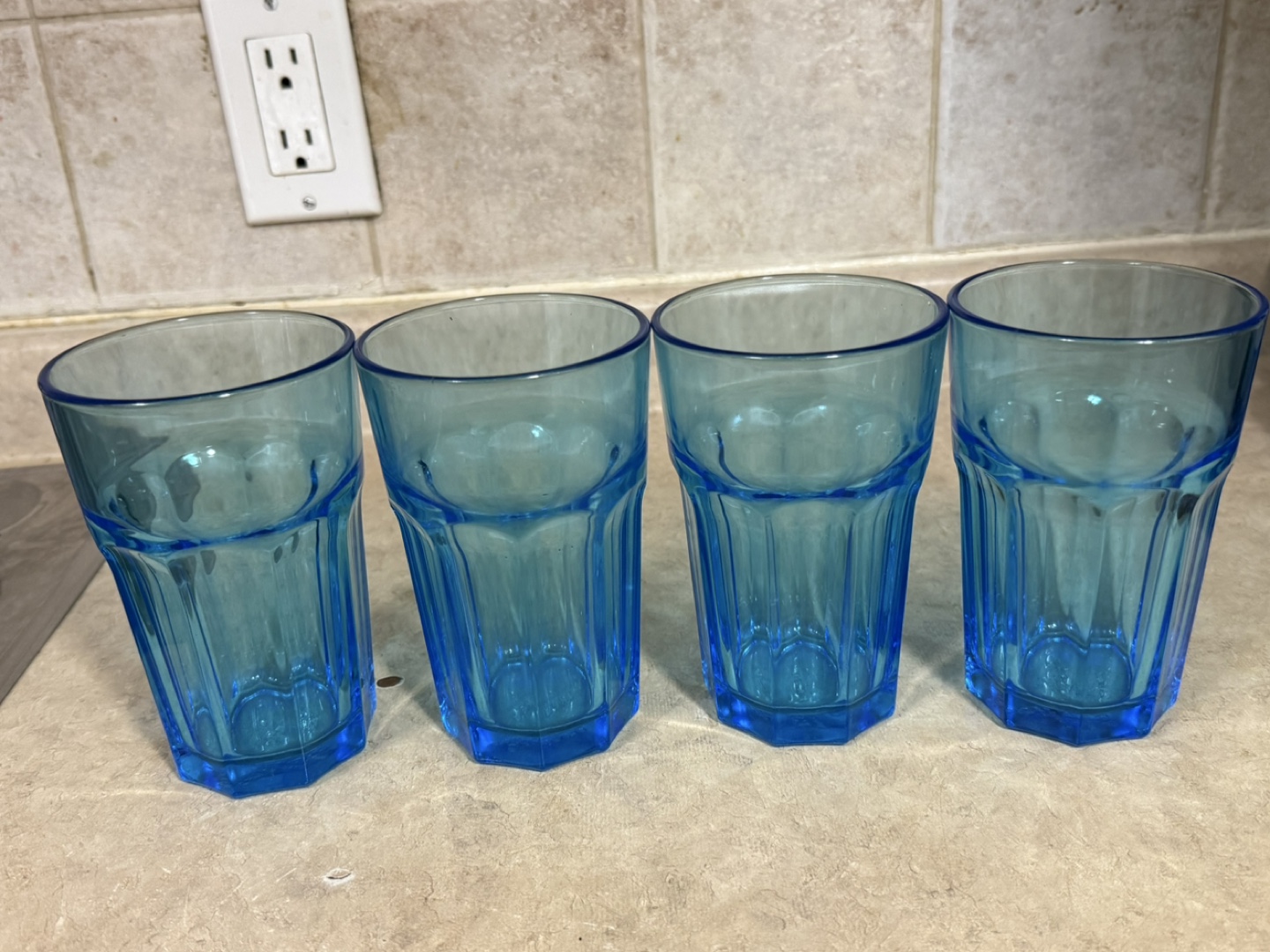 IKEA Blue Glasses- 4Pcs Set