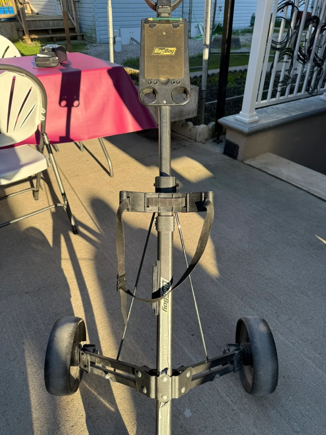 Bag boy golf caddy push cart image indicator(3)