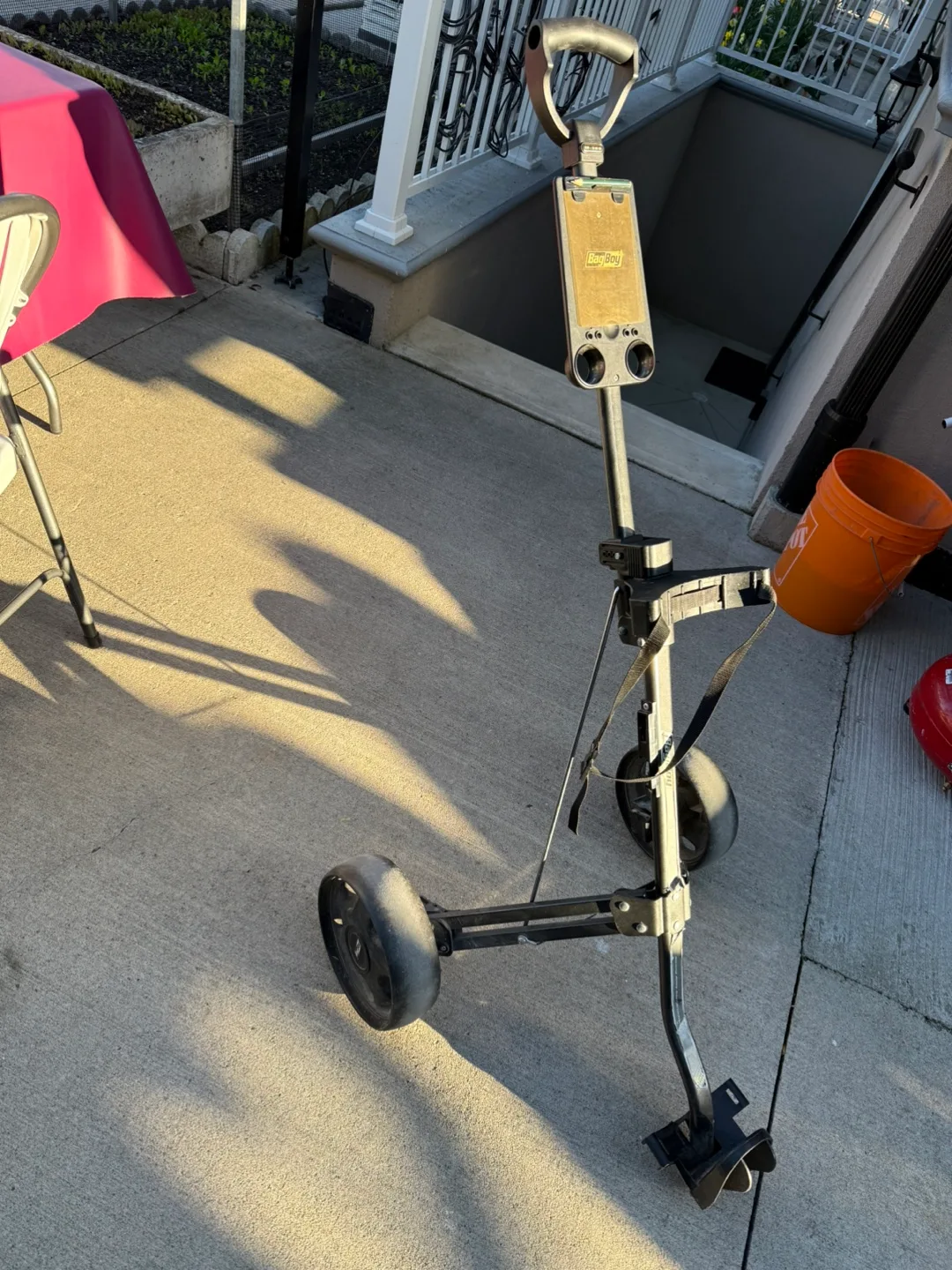 Bag boy golf caddy push cart image indicator(2)