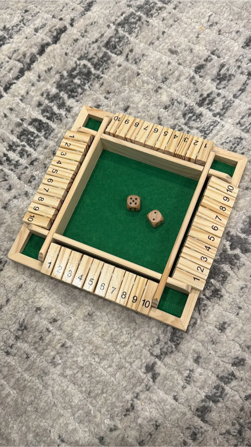 Wooden Shut the Box Game thumbnail