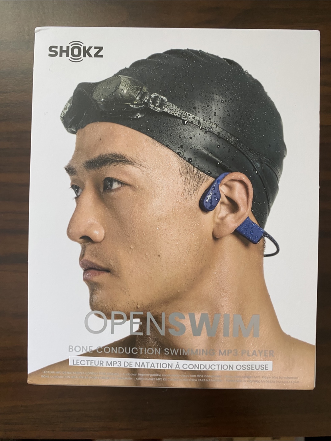 Shokz OpenSwim Bone Conduction Swimming MP3 Player - Blue
