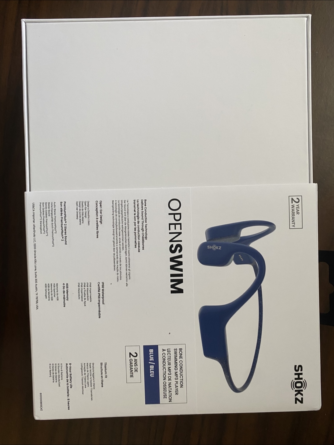 Shokz OpenSwim Bone Conduction Swimming MP3 Player - Blue - photo 3