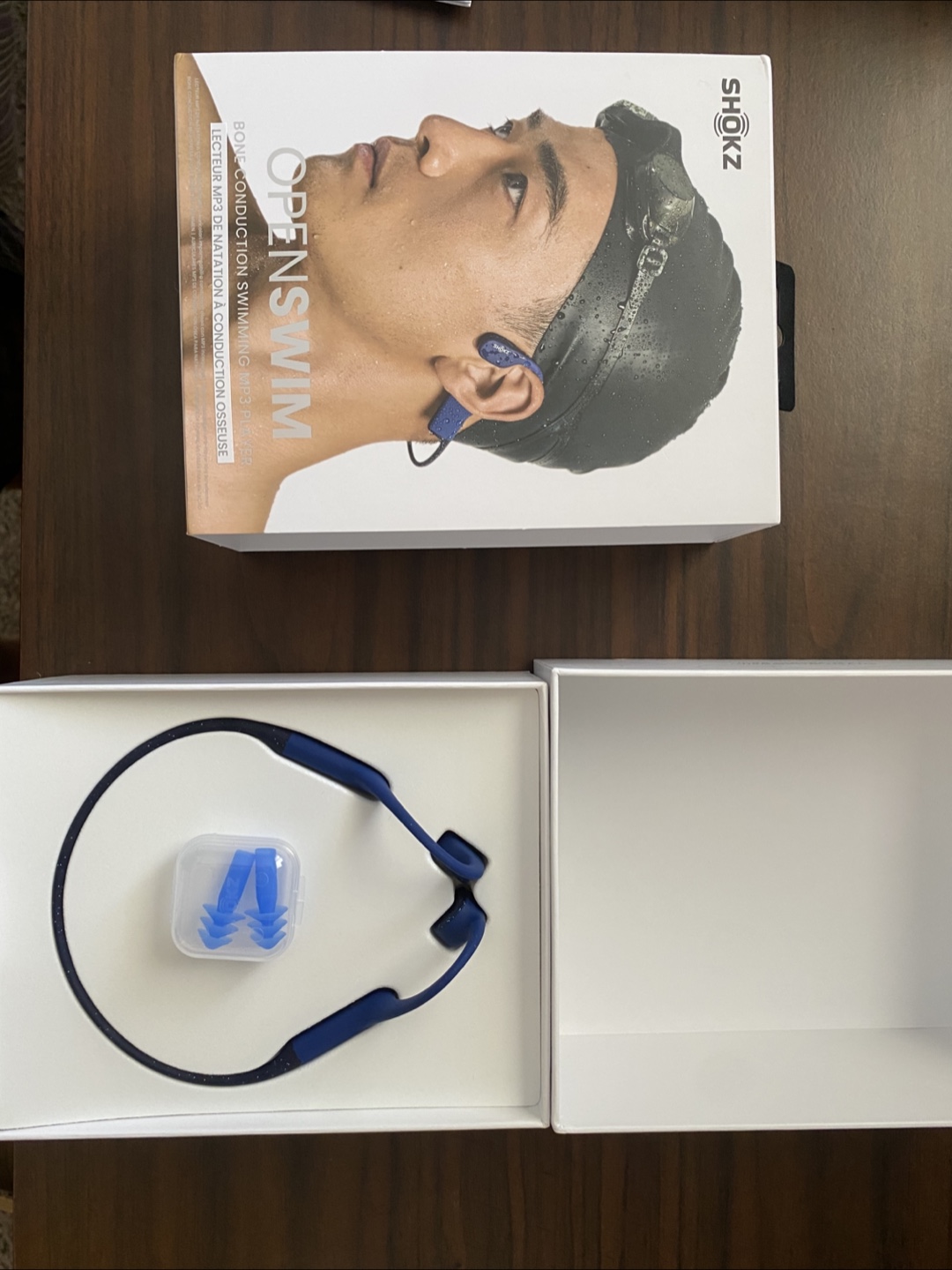 Shokz OpenSwim Bone Conduction Swimming MP3 Player - Blue - photo 2