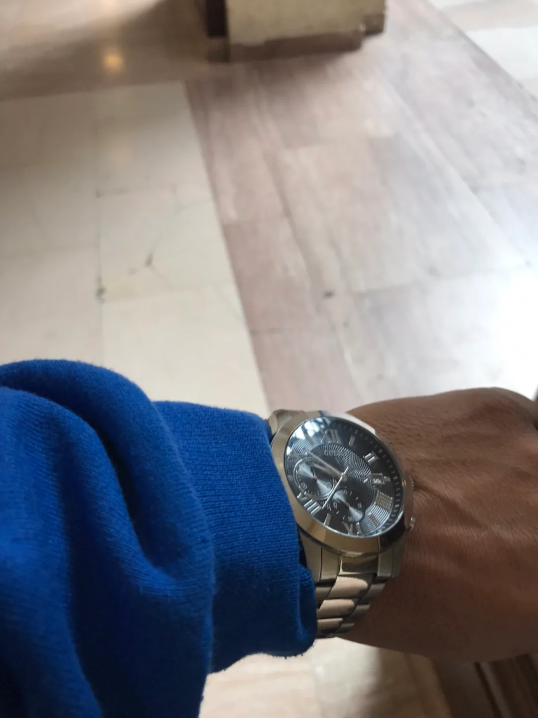 Men's Guess Steel Chronograph Watch thumbnail