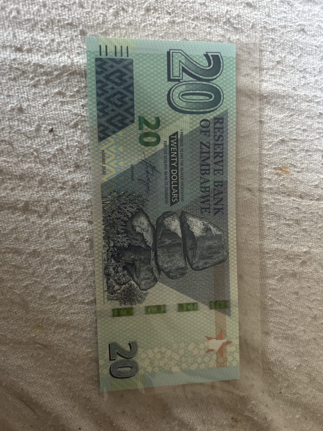 Zimbabwe Uncirculated Banknotes - $10 & $20 - photo 4