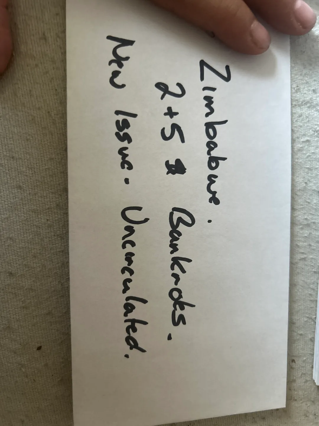 Zimbabwe Banknotes - $2 and $5 - Uncirculated