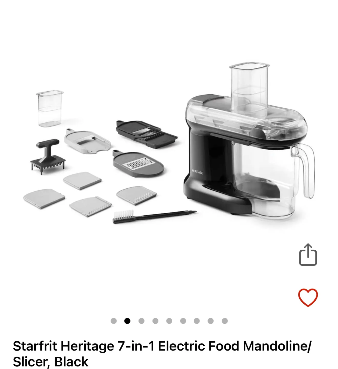 Starfrit Heritage 7-in-1 Electric Food Mandoline/Slicer image indicator(6)
