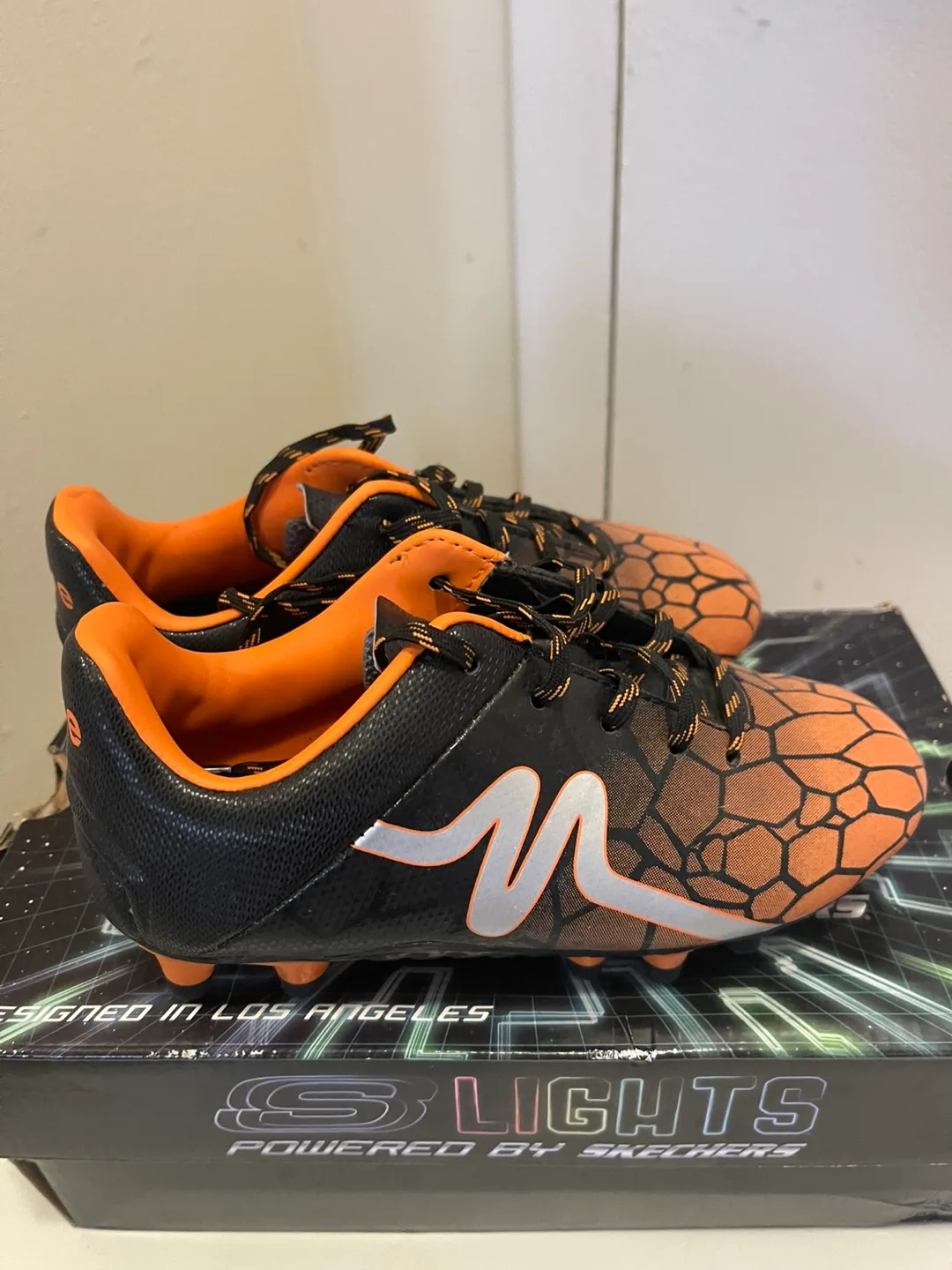 Skechers S Lights Kids Soccer Cleats Size 13 thumbnail