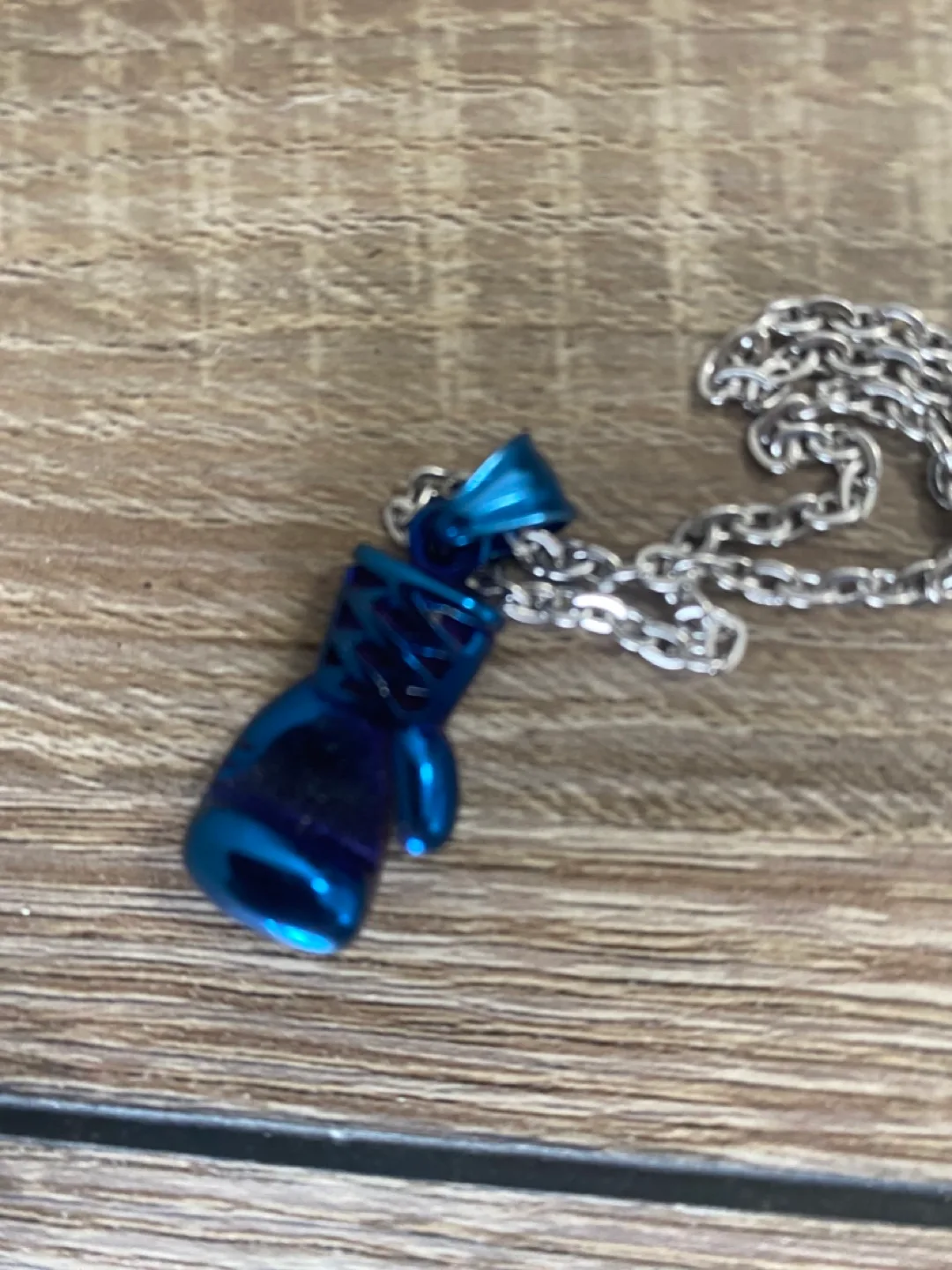 🏒Blue Boxing Glove Necklace image indicator(2)