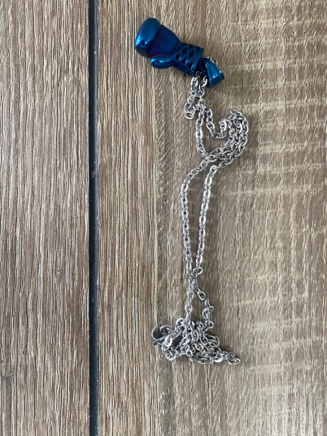 🏒Blue Boxing Glove Necklace thumbnail