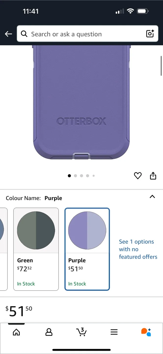 OtterBox iPhone 15 Pro Max FRE  Case - Purple thumbnail